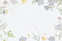 Aesthetic flower frame background