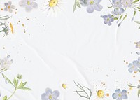 Aesthetic flower frame background