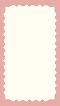 Pink zig-zag frame iPhone wallpaper, beige design