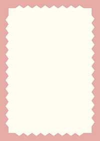 Pink zig-zag frame background, beige design