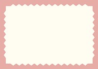 Pink zig-zag frame background, beige design