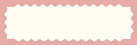 Pink zig-zag frame background, beige design