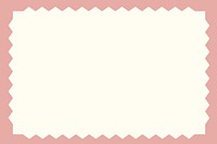 Pink zig-zag frame background, beige design