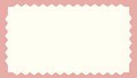 Pink zig-zag frame background, beige design