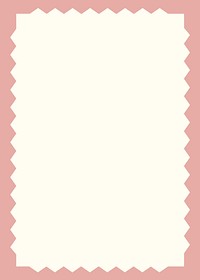 Pink zig-zag frame background, beige design