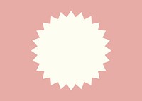 Pink starburst frame background