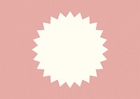 Pink starburst frame background