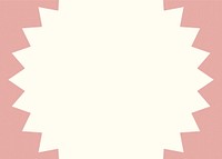 Pink starburst frame background