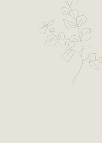 Beige botanical aesthetic background