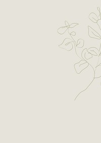 Beige botanical aesthetic background