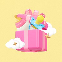 Baby birthday gifts, 3D bottle & pacifier remix