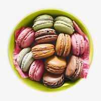 French bakery macaroon sweets dessert psd
