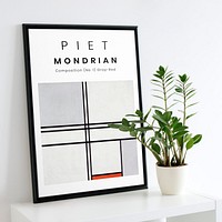 Modern black frame mockup, editable psd