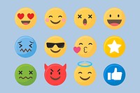 Emoticon set psd