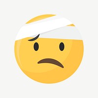 Injured emoticon psd