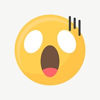 Shock emoticon psd