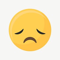 Sad emoticon psd