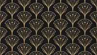 Gatsby palmette patterned background, dark brown design