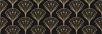 Gatsby palmette patterned background, dark brown design