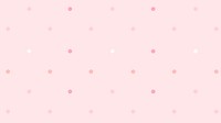 Pink polka dot desktop wallpaper, cute pattern 