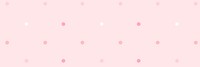 Pink polka dot background, cute pattern 