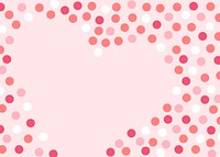 Pink Valentine's Day background, heart shape design