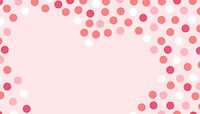 Pink Valentine's Day background, heart shape design