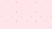 Pink polka dot background, cute pattern 