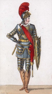Gluck - Armide - costume de D&eacute;rivis (Ubalde) - Paris, Acad&eacute;mie Imp&eacute;riale de Musique-Montansier, 11-06-1811