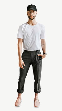 Casual man modeling psd