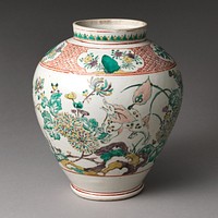 Jar with Mythical Qilin (Kirin) and Chrysanthemums
