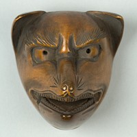 Netsuke of Animal Face Mask