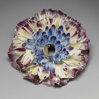 Porcelain flower (one of a set of nine)