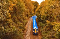 Autumn Medway valley railway line.