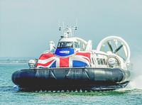 Hovercraft  on trial in the Solent and Isle of Wight.