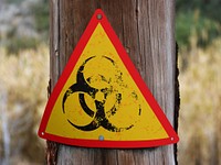 Biological hazard warning sign