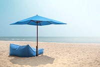 Beach umbrella mockup psd