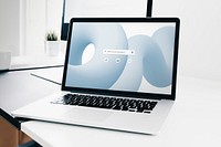 Laptop screen mockup psd