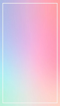 Pink gradient frame iPhone wallpaper