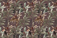 Toucan birds, plant background