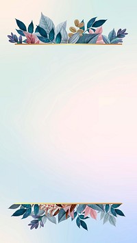 Pastel illustration, spring iPhone wallpaper