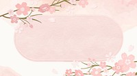 Pink flower desktop wallpaper watercolor background