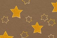 Gold star beige background