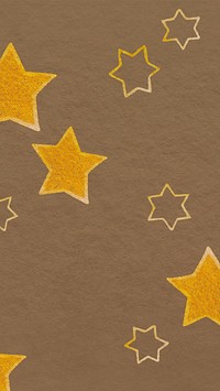 Gold star brown iPhone wallpaper