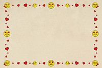 Love emoticon frame background