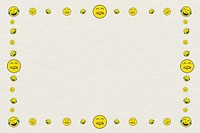 Happy emoticon frame background