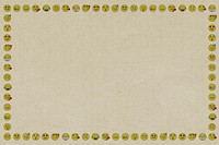 Beige vintage emoticon frame background