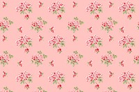 Cherry blossom flower pattern, pink background