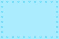 Blue heart love background illustration