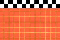 Orange grid background, chess board